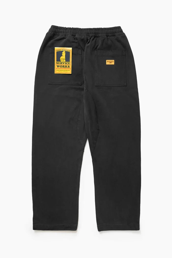 Black Moleskin Chef Pant