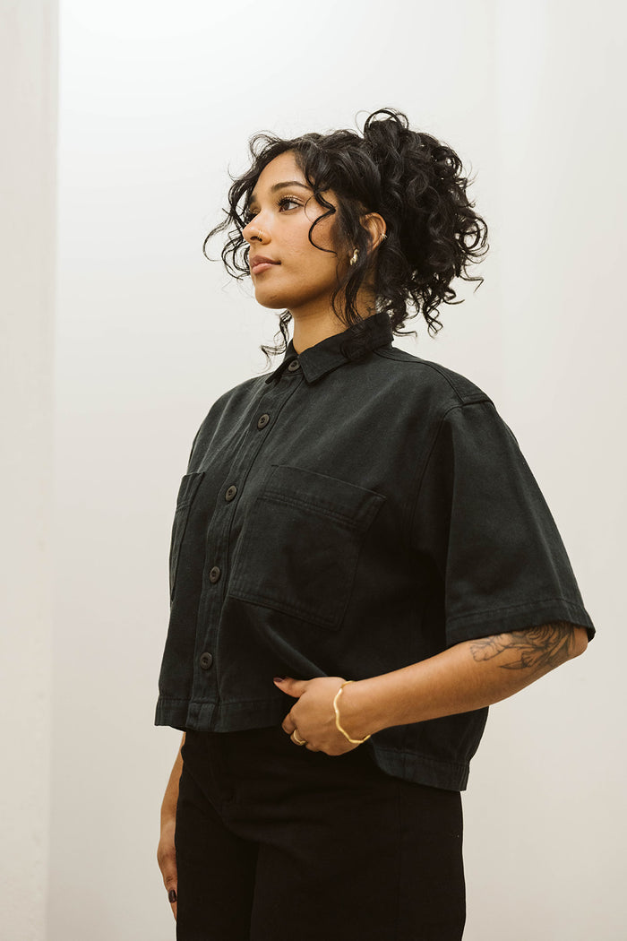 Black Phinney Twill Shirt