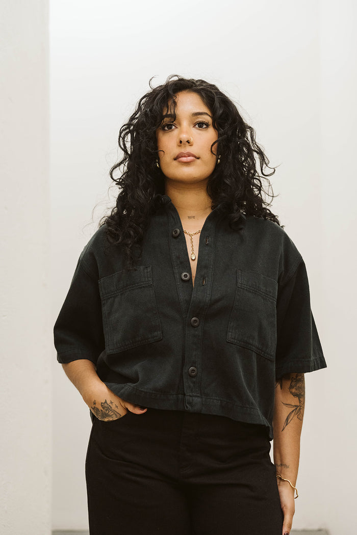 Black Phinney Twill Shirt