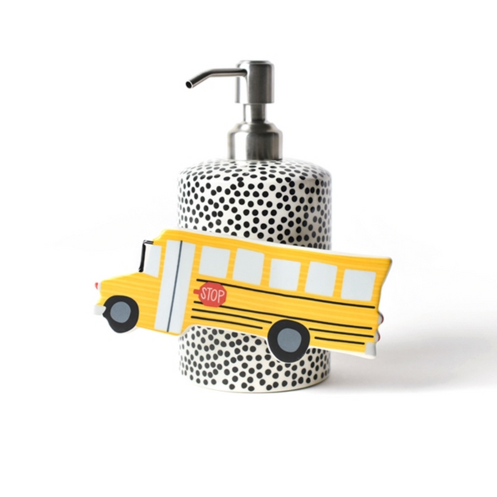 Black Small Dot Cylinder Soap Pump by Happy Everything!