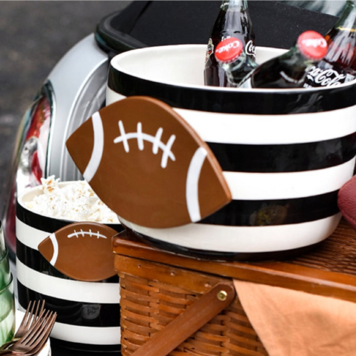 Black Stripe Mini Bowl by Happy Everything!