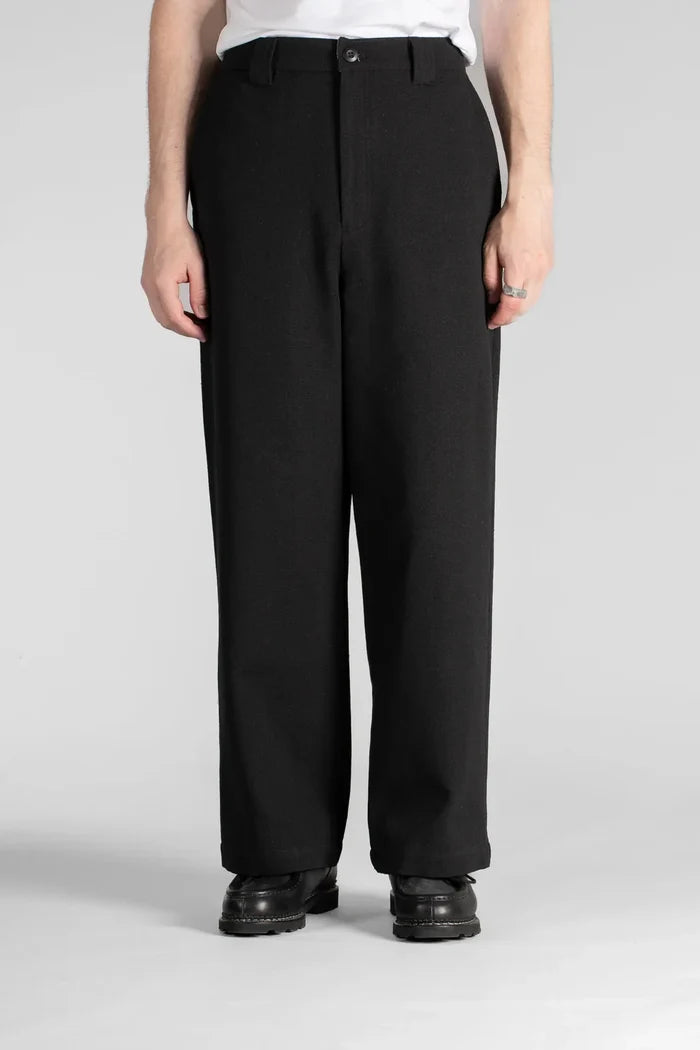 Black Twill A Pant