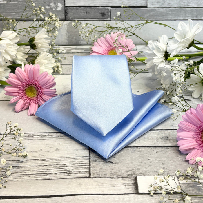 Blue Daisy Pocket Square