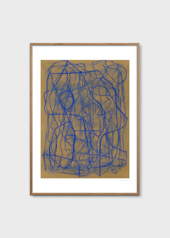 Blue Doodle by Berit Mogensen Lopez