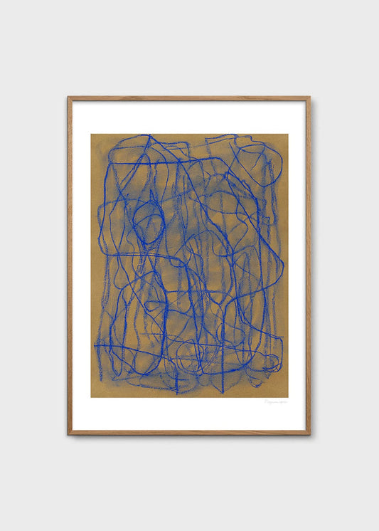 Blue Doodle by Berit Mogensen Lopez