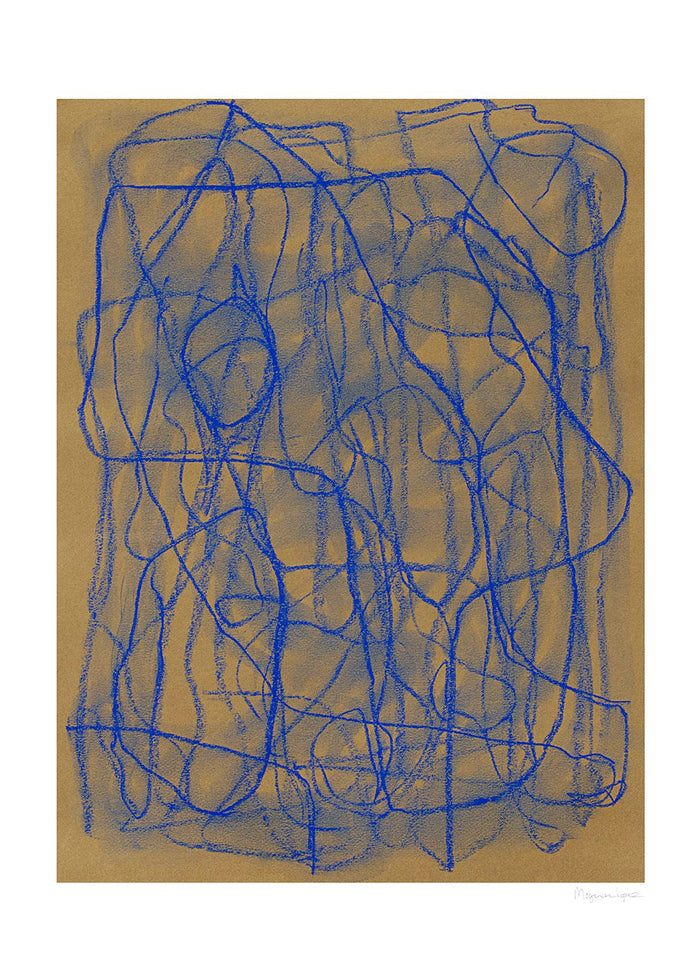 Blue Doodle by Berit Mogensen Lopez