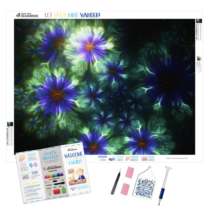 Blue Floral Fractal