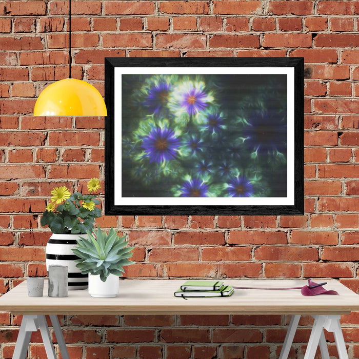 Blue Floral Fractal