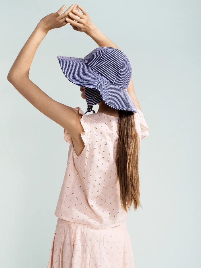 Blue Striped Noona Sun Hat