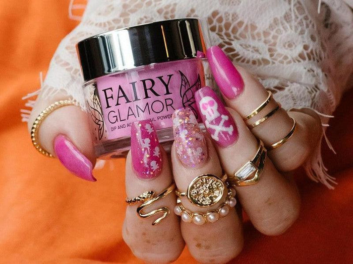 -Glow in the Dark-Dip-Nail-Powder-Bow Down Witches-Fairy-Glamor