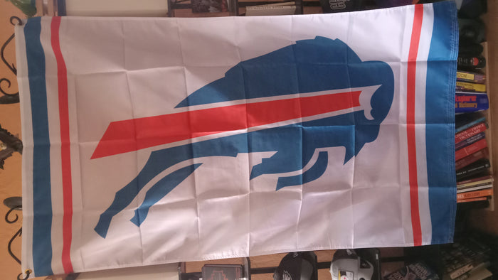 Buffalo Bills Blue Red Logo NFL 3X5 Feet Flag Banner Wall Decor or Pole Hang