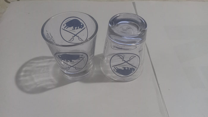 Buffalo Sabres Set of 2 NHL 2oz. Cup Shot Glass