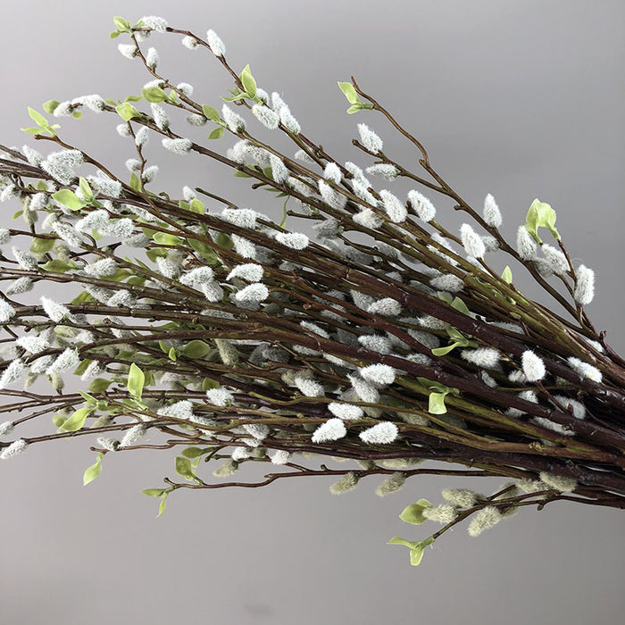 Bulk 21" Artificial Pussy Willow Branch Spring Branches Artificial Plants Wholesale