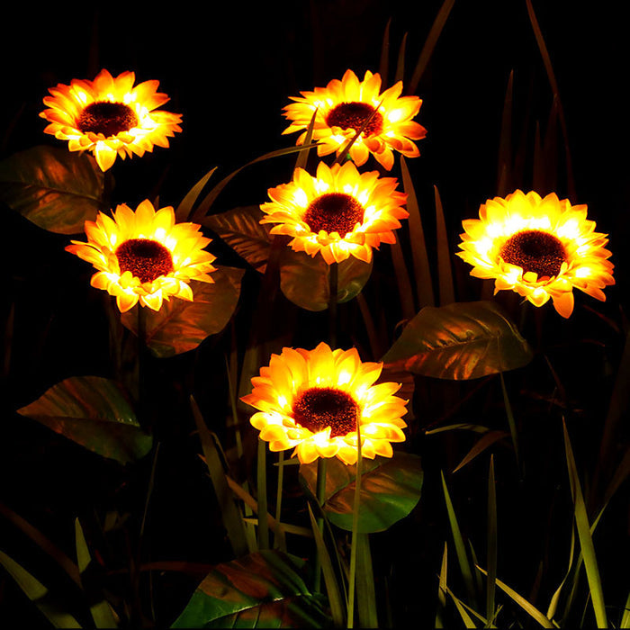 Bulk 26" Solar Sunflower Lights Outdoor Event Garden Decoration