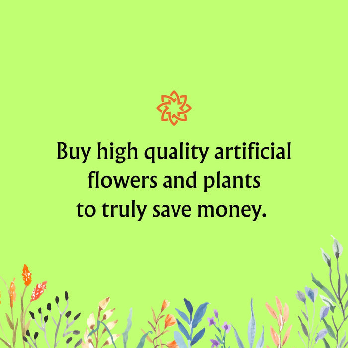 Bulk 8 Bundles Artificial Flowers Plants UV Resistant for Outdoors Wholesale