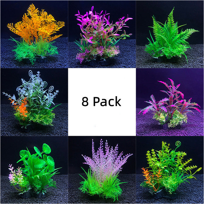 Bulk 8 Pack Aquarium Plants Underwater Plants Aquarium Fish Tank Landscaping Plants Wholesale