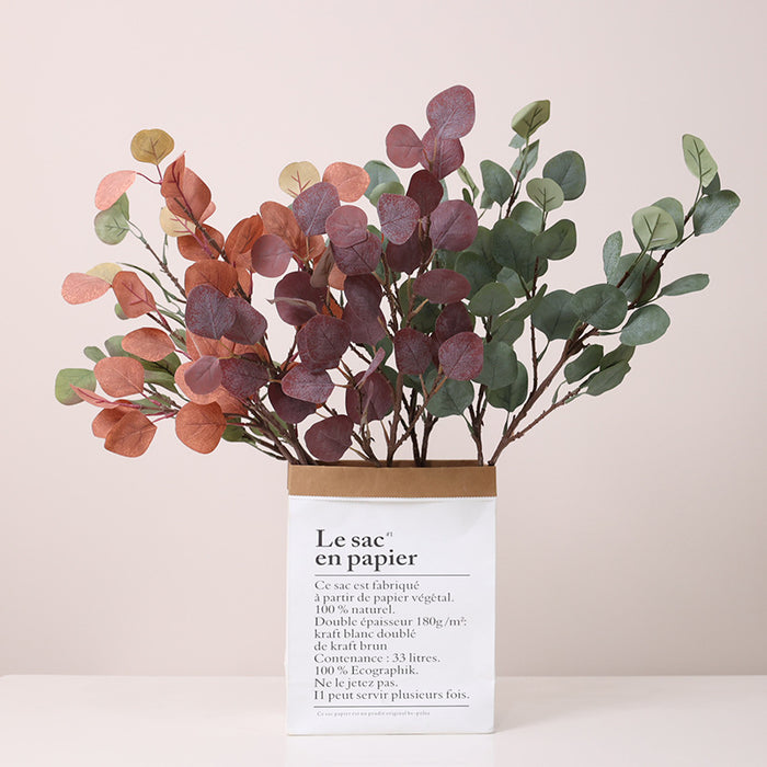 Bulk 8pcs 26" Artificial Autumn Eucalyptus Bouquet Wholesale