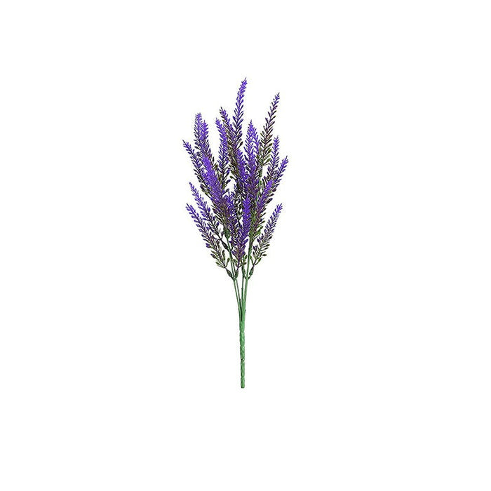 Bulk 8pcs Lavender Flowers for Outdoors UV Resistant Faux Shrubs Greenery Decor Wholesale
