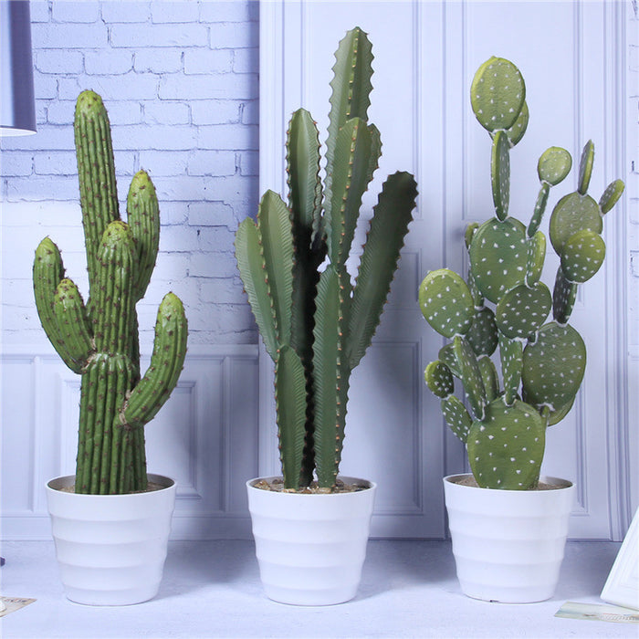 Bulk Artificial Plants Cactus Artificial Cactus Decor in Pot Wholesale