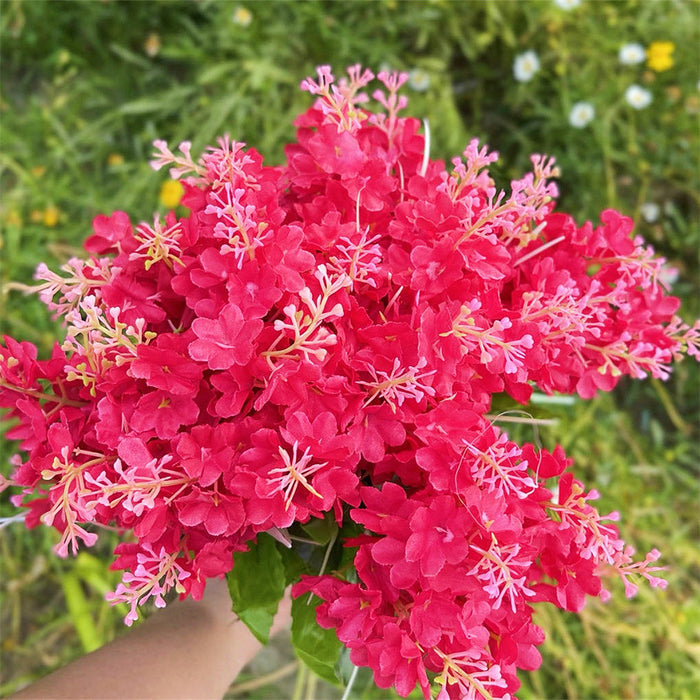 Bulk Exclusive 8Pcs Hyacinth Bush Plants Artificial Flowers for Outdoors UV Resistant Wholesale