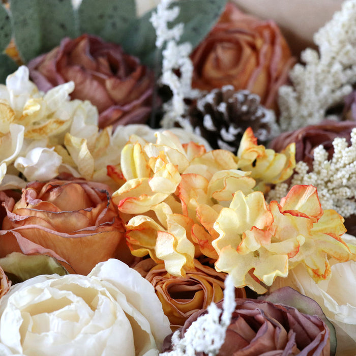 Bulk Fall Artificial Flowers Combo Box Set With Stems Wholesale