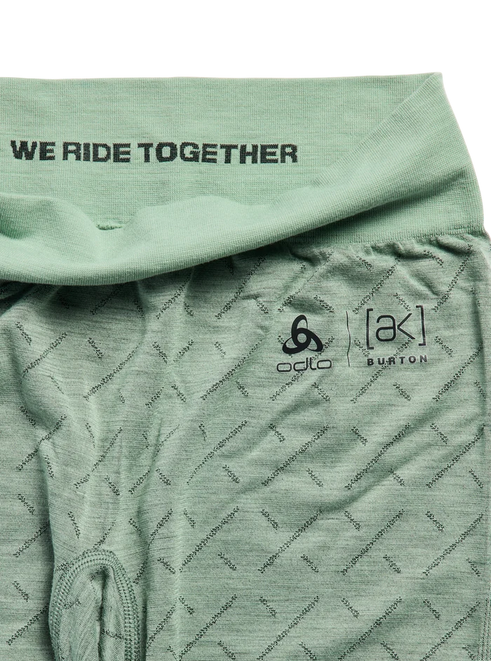 Product image of Women's Burton [ak] Slokar Merino Base Layer Pants[Variant:Hedge Green / True Black]