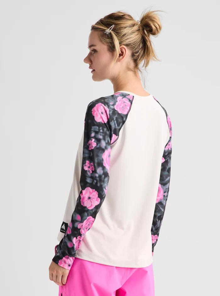Product image of Women's Burton Roadie Base Layer Tech T-Shirt[Variant:Shockwave Floral / Stout White]