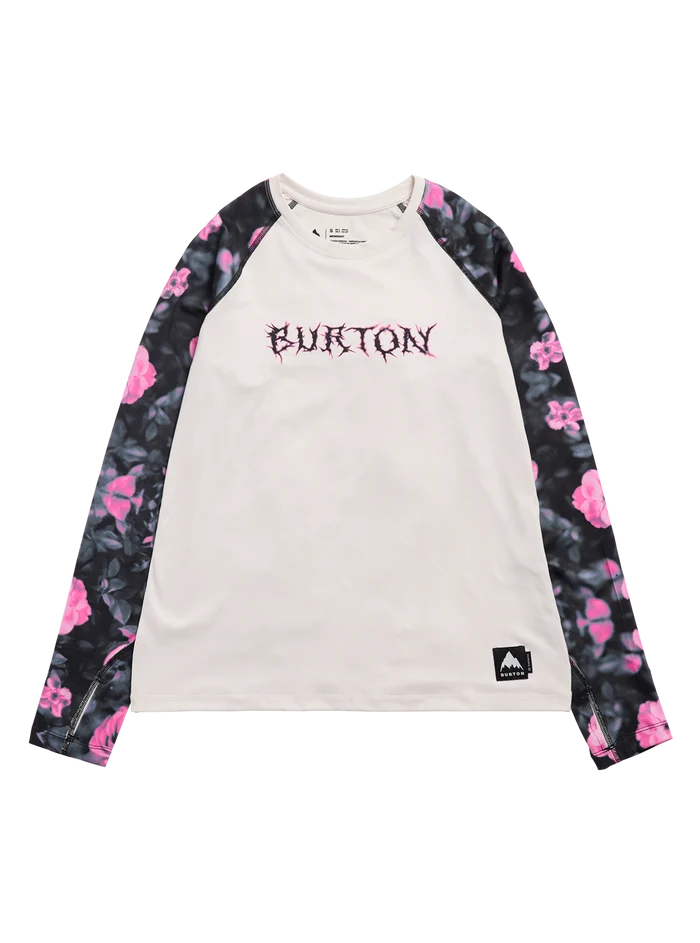 Product image of Women's Burton Roadie Base Layer Tech T-Shirt[Variant:Shockwave Floral / Stout White]