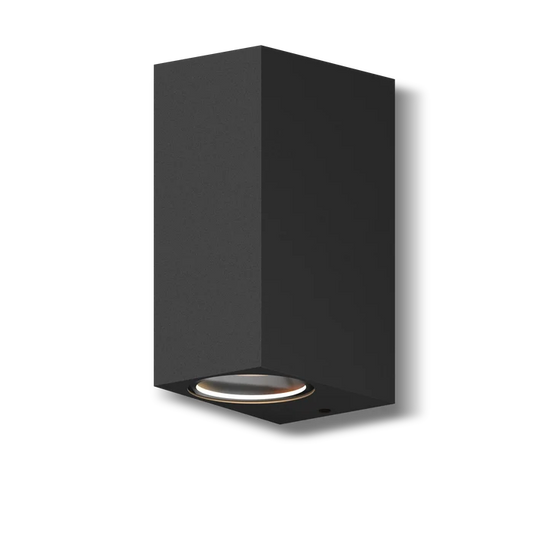 Calex Bergamo Wall Light - Up & Down - 2x GU10 - Black