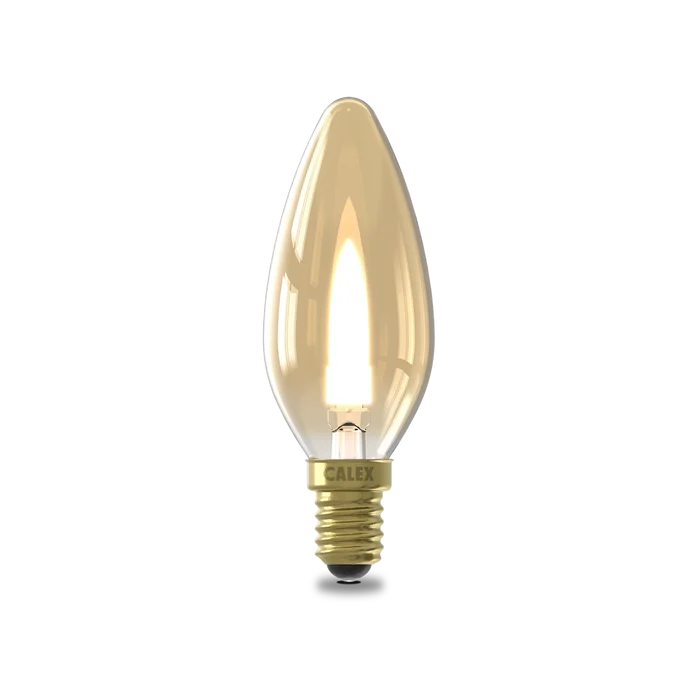 Calex Flame - E14 - B35 - Gold