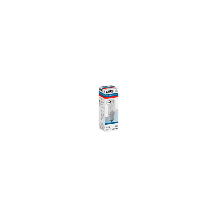 Calex Incandescent Bulb - E12 - T18 - Clear - 10W