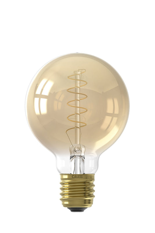 Calex LED Bulb - E27 - Filament - G80 - Gold - 4W - Dimmable