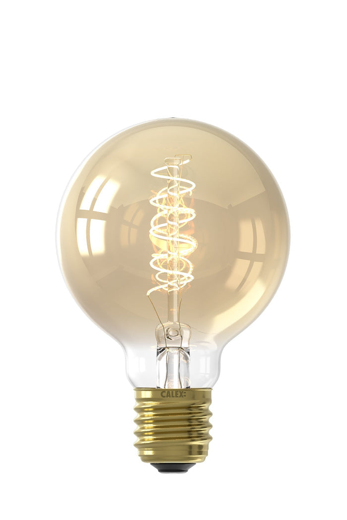Calex LED Bulb - E27 - Filament - G80 - Gold - 4W - Dimmable