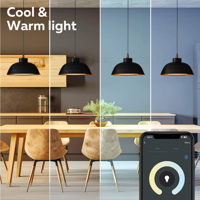 Calex Smart LED Bulb - E27 - Filament - G95 - CCT - Gold