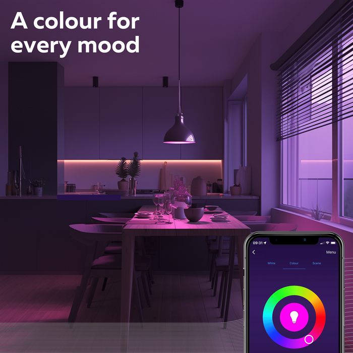 Calex Smart LED Bulb - 2 Pack - E27- A60 - RGB + CCT