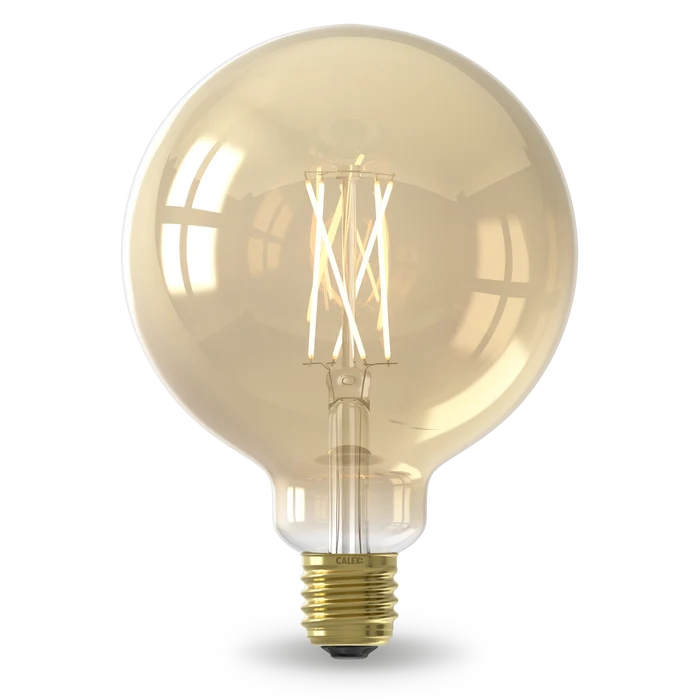 Calex Smart LED Bulb - E27 - Filament - G125 - CCT - Gold