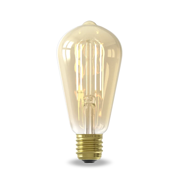 Calex Smart LED Bulb - E27 - Filament - ST64 - CCT - Gold