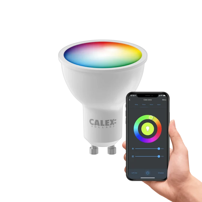 Calex Smart Tracklight - 4x Smart GU10 Spots - RGB + CCT - Black