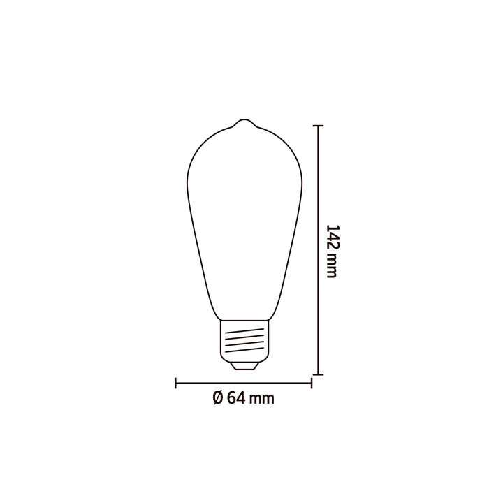 Calex Smart LED Filament Lamp – E27 – RGB + Warm White