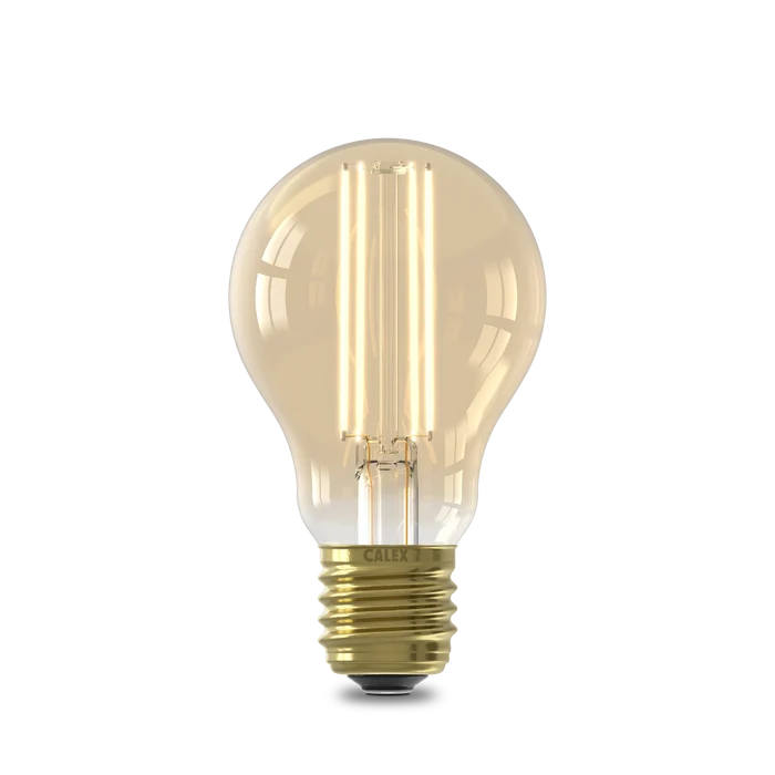 Calex Warm Filament LED Lamp - E27 - A60 - Gold