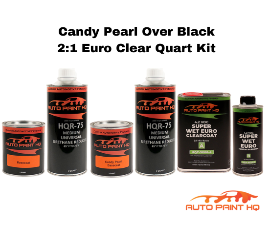 Candy Pearl Lime Gold Basecoat Quart Complete Kit (Over Black Base)