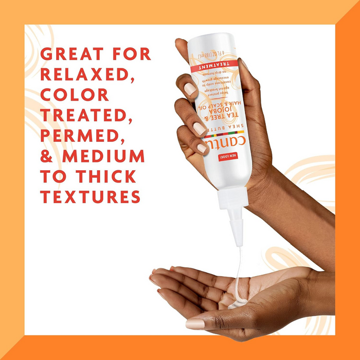 Cantu Shea Butter Scalp Oil for relaxed, color-treated, and medium to thick hair textures