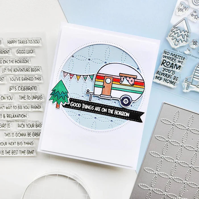 Catherine Pooler - One Liners Stamp Set - Getaway. Available at Embellish Away located in Bowmanville Ontario Canada. Example by brand ambassador.