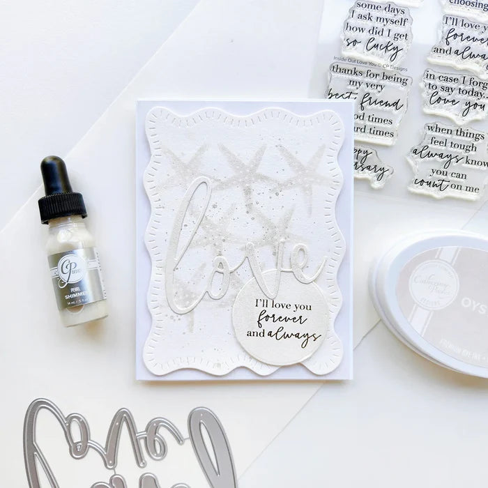 Catherine Pooler - Sentiment Stamps - Inside Out Love You. Available at Embellish Away located in Bowmanville Ontario Canada. Example by brand ambassador.