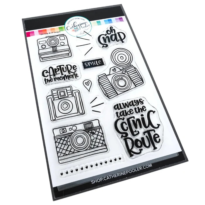 Catherine Pooler - Stamp & Die Set - Oh Snap! Available at Embellish Away located in Bowmanville Ontario Canada.