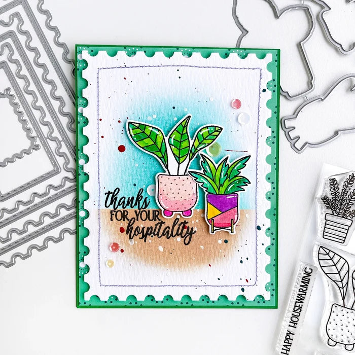Catherine Pooler - Stamp & Die Set - Planted. Available at Embellish Away located in Bowmanville Ontario Canada. Example by brand ambassador.