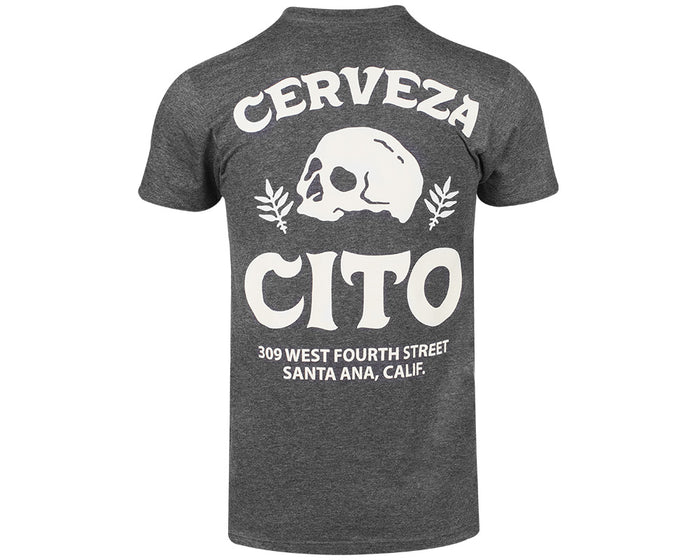 Cerveza Cito Tee - Charcoal Heather Back