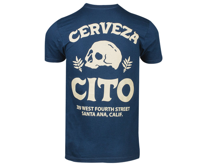 Cerveza Cito Tee - Navy Back