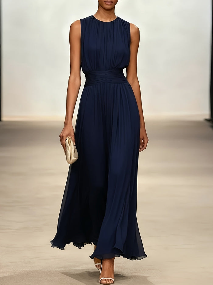 Charilne - Elegant chiffon midi dress