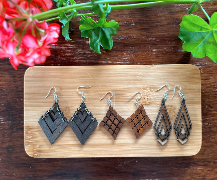 Chevron Deco Earrings # 1039